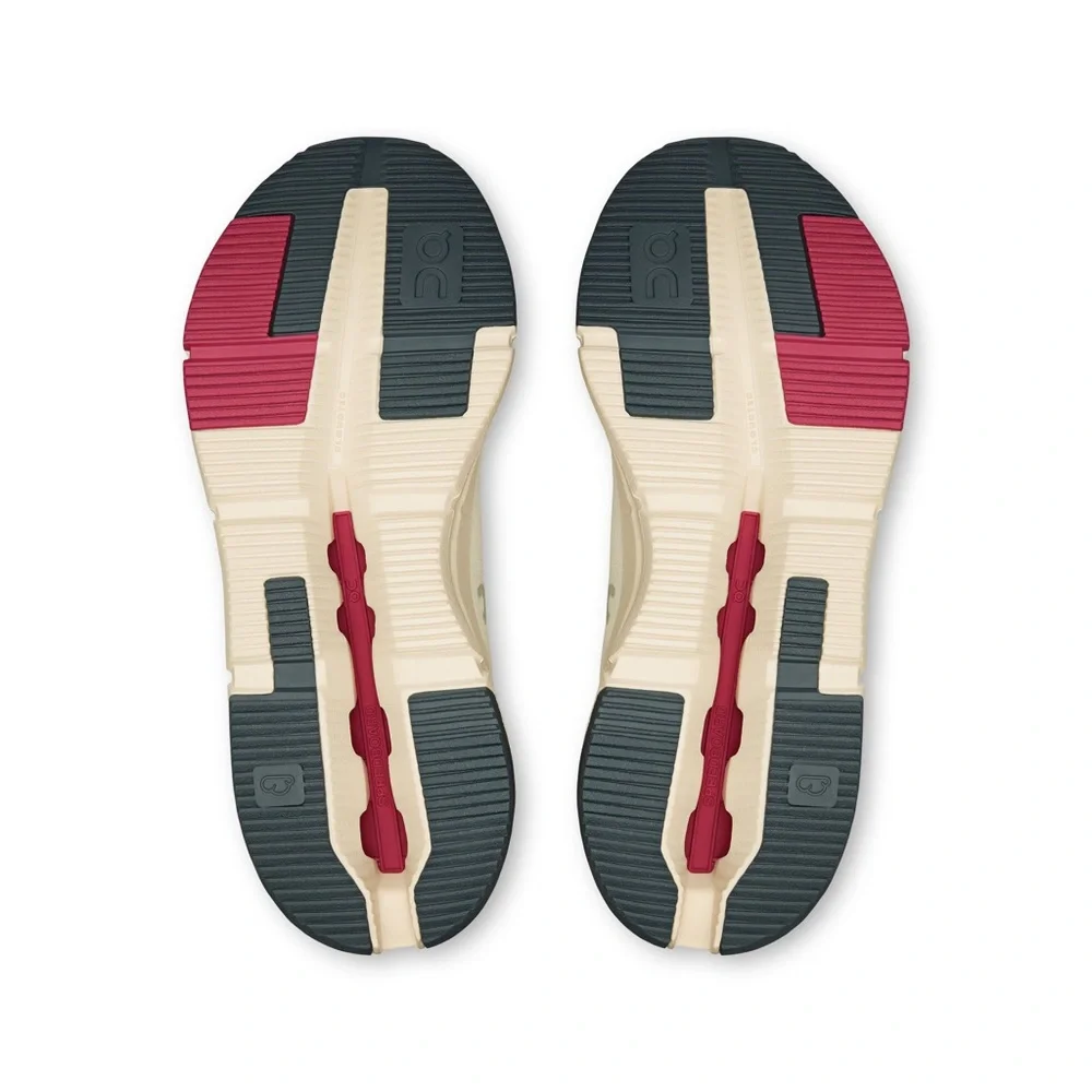 On Women's Cloudnova 2 Lifestyle Running Shoe, Ivory/Grenadine, Size 7.5 *NEW* - Picture 3 of 6